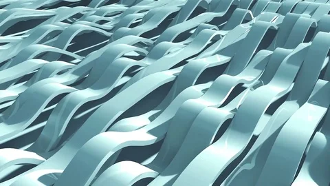 Blue Color Wave Animation Loop is an undulating series of ribbons with a soft Stock Footage 75467816