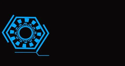 Blue-colored futuristic lower third in the high resolution. Element of hud .. Illustrazione stock
