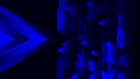 Blue colored geometric background in 4k video. Stock Footage 154783451
