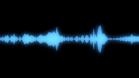 Blue colored modern audio vu meter spectrum waveform - loop Stock Footage 93115892