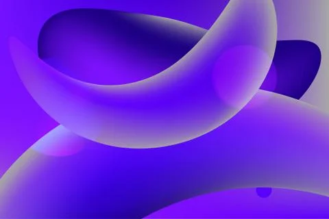 Blue colored shapes Illustrazione stock