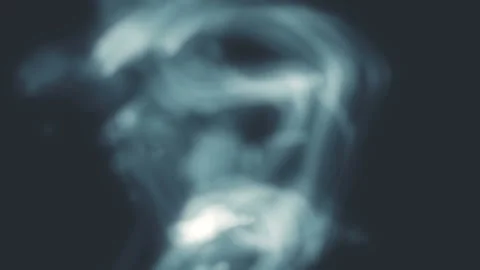 Blue Colored Smoke Slow Motion Rising Up Motion Background Stock Footage 123087223