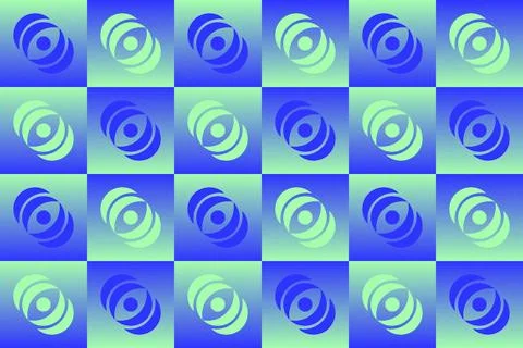 Blue Colors Abstract Background Geometric Background Circle Shapes and Designs 库存插图