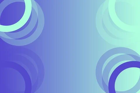 Blue Colors Abstract Background Geometric Background Circle Shapes and Designs Illustrazione stock