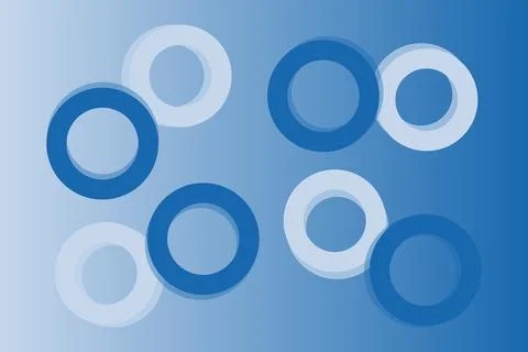Blue Colors Abstract Background Geometric Background Circle Shapes and Designs Stockillustratie