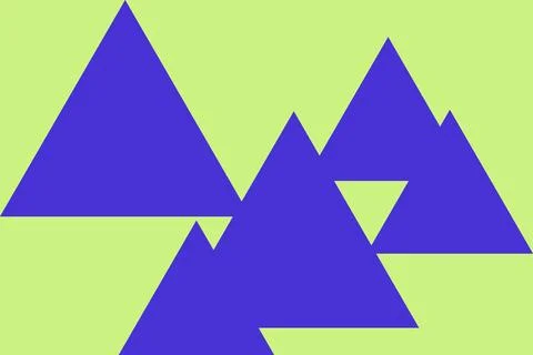 Blue Colors Abstract Geometric Background Triangle Shapes and Designs Stock Illustration