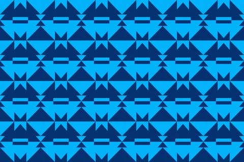 Blue Colors Abstract Geometric Background Triangle Shapes and Designs Stock-Illustration