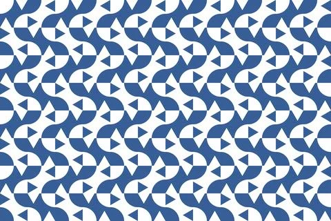 Blue Colors Abstract Geometric Background Circle Shapes and Designs Stock Illustration