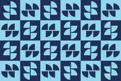 Blue Colors Geometric Pattern Geometric Background Circle Shapes and Designs 库存插图