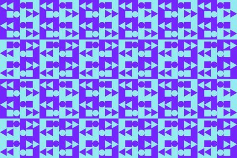 Blue Colors Geometric Pattern Geometric Background Triangle Shapes and Designs Stock Illustration