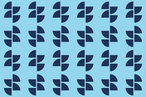 Blue Colors Geometric Pattern Geometric Background Circle Shapes and Designs Stock Illustration