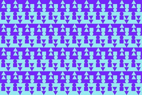 Blue Colors Geometric Pattern Geometric Background Triangle Shapes and Designs Illustrazione stock