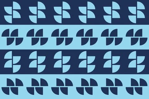 Blue Colors Geometric Pattern Geometric Background Circle Shapes and Designs Illustrazione stock