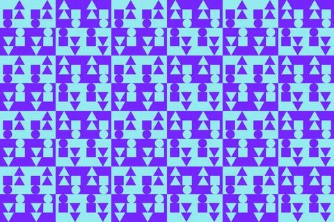 Blue Colors Geometric Pattern Geometric Background Triangle Shapes and Designs Stock Illustration
