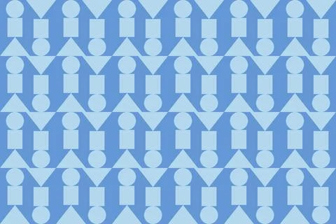 Blue Colors Geometric Pattern Geometric Background Triangle Shapes and Designs Ilustração Stock