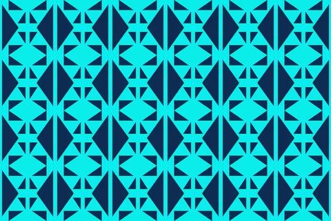 Blue Colors Geometric Pattern Geometric Background Triangle Shapes and Designs 库存插图