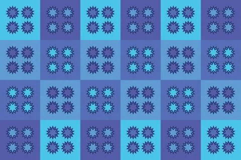 Blue Colors Geometric Pattern Geometric Background Circle Shapes and Designs 库存插图