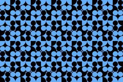 Blue Colors Geometric Pattern Geometric Background Circle Shapes and Designs Иллюстрация
