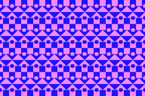 Blue Colors Geometric Pattern Geometric Background Triangle Shapes and Designs Stock Illustration