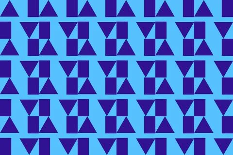 Blue Colors Geometric Pattern Geometric Background Triangle Shapes and Designs Stock Illustration