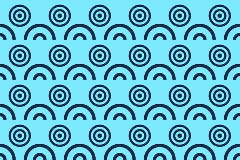 Blue Colors Geometric Pattern Geometric Background Circle Shapes and Designs Illustrazione stock