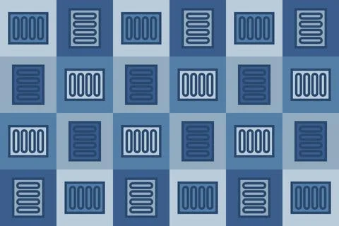 Blue Colors Geometric Pattern Geometric Background Circle Shapes and Designs Illustrazione stock
