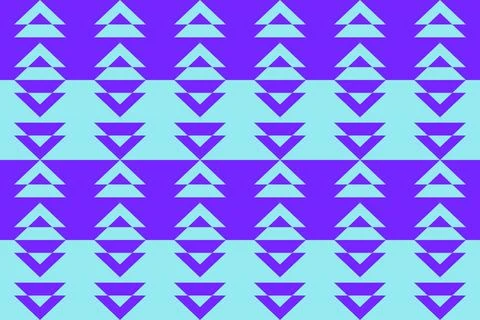 Blue Colors Geometric Pattern Geometric Background Triangle Shapes and Designs 库存插图
