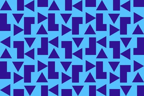 Blue Colors Geometric Pattern Geometric Background Rectangle Shapes and Designs Illustrazione stock