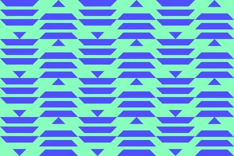 Blue Colors Geometric Pattern Geometric Background Triangle Shapes and Designs Ilustração Stock