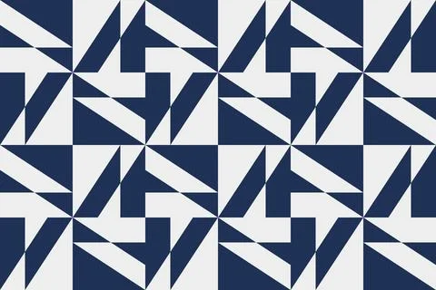 Blue Colors Geometric Pattern Geometric Background Triangle Shapes and Designs 库存插图