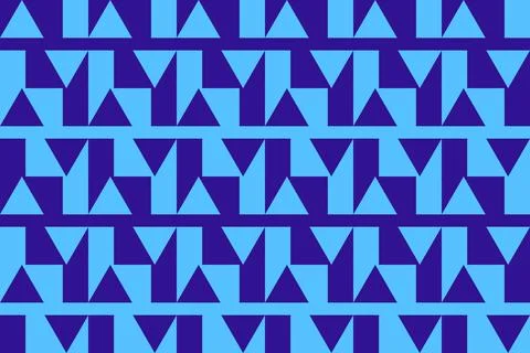 Blue Colors Geometric Pattern Geometric Background Triangle Shapes and Designs Illustrazione stock