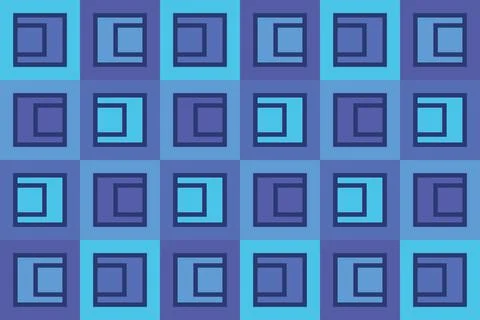 Blue Colors Geometric Pattern Geometric Background Rectangle Shapes and Designs Illustrazione stock