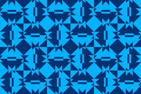Blue Colors Geometric Pattern Geometric Background Triangle Shapes and Designs イラスト素材
