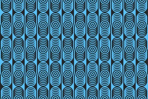 Blue Colors Geometric Pattern Geometric Background Circle Shapes and Designs 库存插图