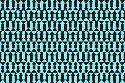 Blue Colors Geometric Pattern Geometric Background Triangle Shapes and Designs 库存插图