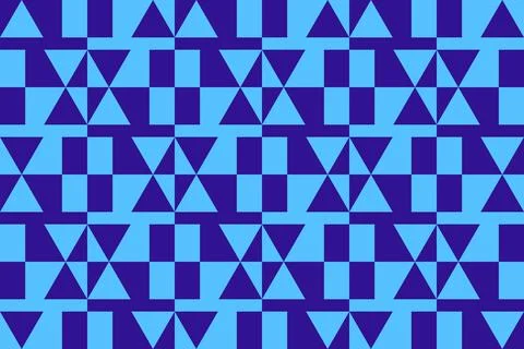 Blue Colors Geometric Pattern Geometric Background Triangle Shapes and Designs イラスト素材