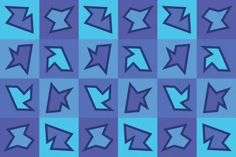 Blue Colors Geometric Pattern Geometric Background Triangle Shapes and Designs Ilustración de archivo