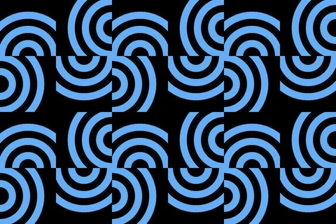 Blue Colors Geometric Pattern Geometric Background Circle Shapes and Designs 库存插图