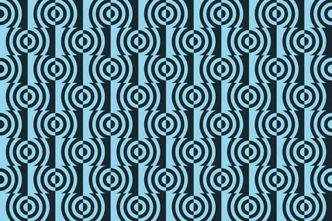 Blue Colors Geometric Pattern Geometric Background Circle Shapes and Designs イラスト素材
