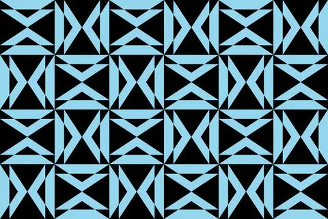 Blue Colors Geometric Pattern Geometric Background Triangle Shapes and Designs Stock Illustration