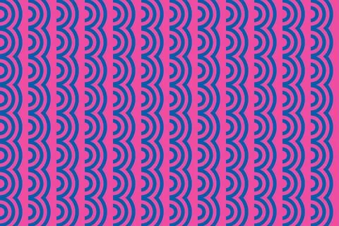Blue Colors Geometric Pattern Geometric Background Circle Shapes and Designs Illustrazione stock