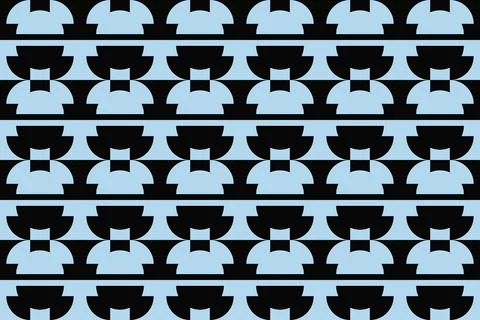 Blue Colors Geometric Pattern Geometric Background Circle Shapes and Designs Stockillustratie