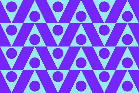 Blue Colors Geometric Pattern Geometric Background Triangle Shapes and Designs Stock Illustration