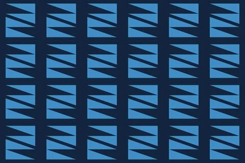 Blue Colors Geometric Pattern Geometric Background Triangle Shapes and Designs Stock Illustration