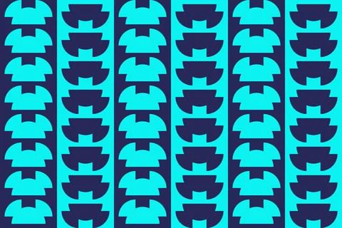 Blue Colors Geometric Pattern Geometric Background Circle Shapes and Designs 库存插图