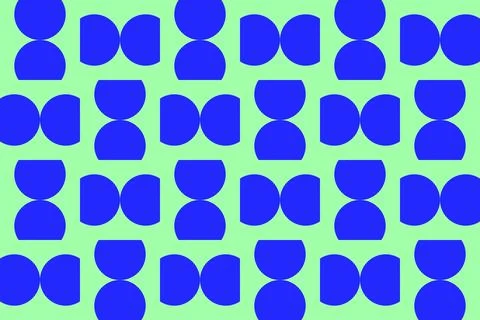 Blue Colors Geometric Pattern Geometric Background Circle Shapes and Designs Illustrazione stock