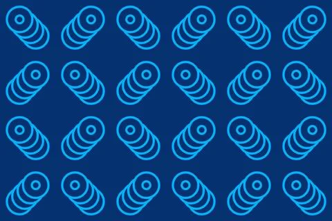 Blue Colors Geometric Pattern Geometric Background Circle Shapes and Designs Illustrazione stock