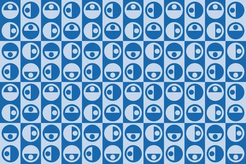 Blue Colors Geometric Pattern Geometric Background Circle Shapes and Designs Stock Illustration