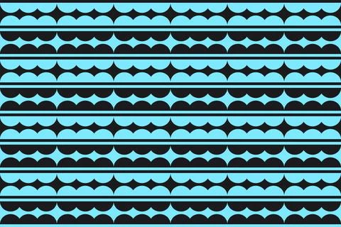 Blue Colors Geometric Pattern Geometric Background Circle Shapes and Designs Stockillustratie