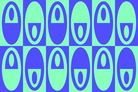 Blue Colors Geometric Pattern Geometric Background Circle Shapes and Designs Illustrazione stock